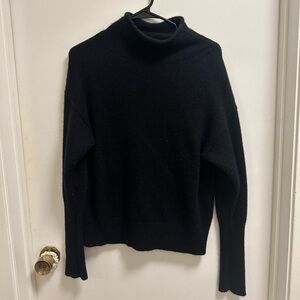 Aritzia Cashmere Wilfred Classic Black Turtleneck Sweater